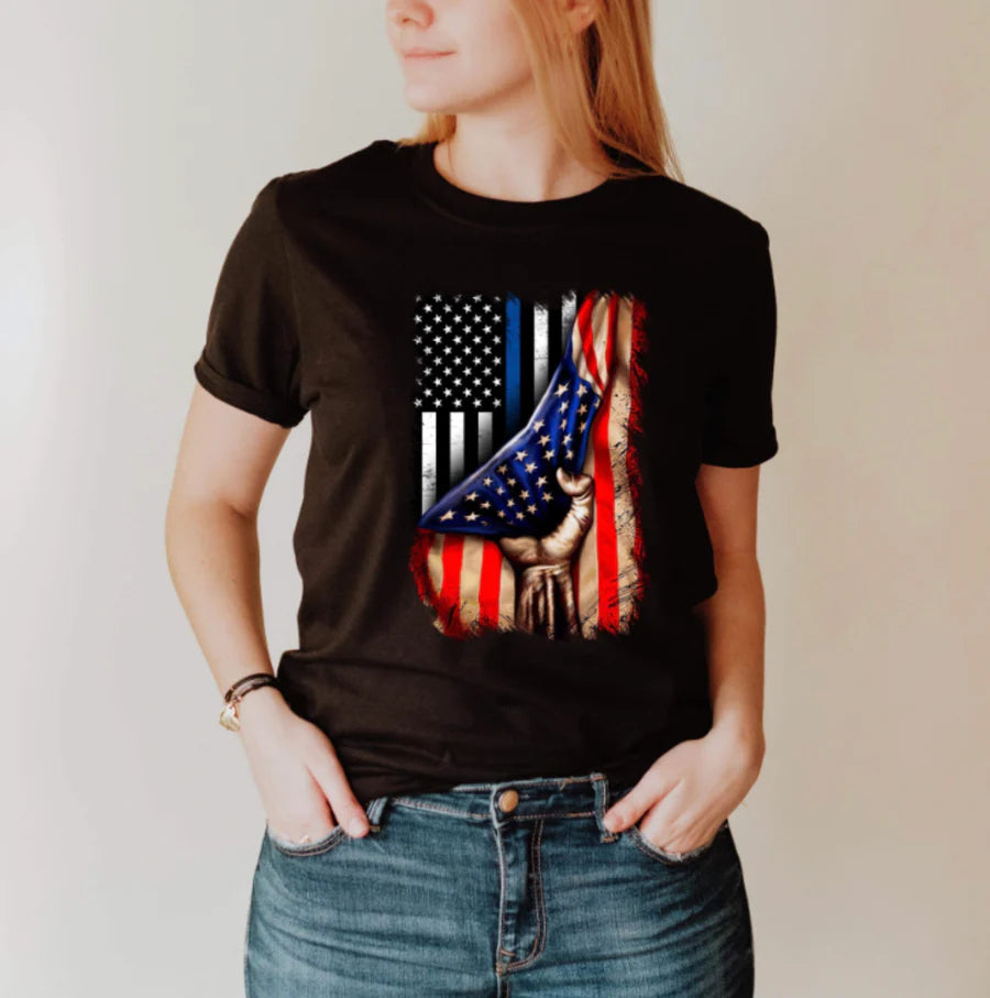 Thin Blue Line America Tee