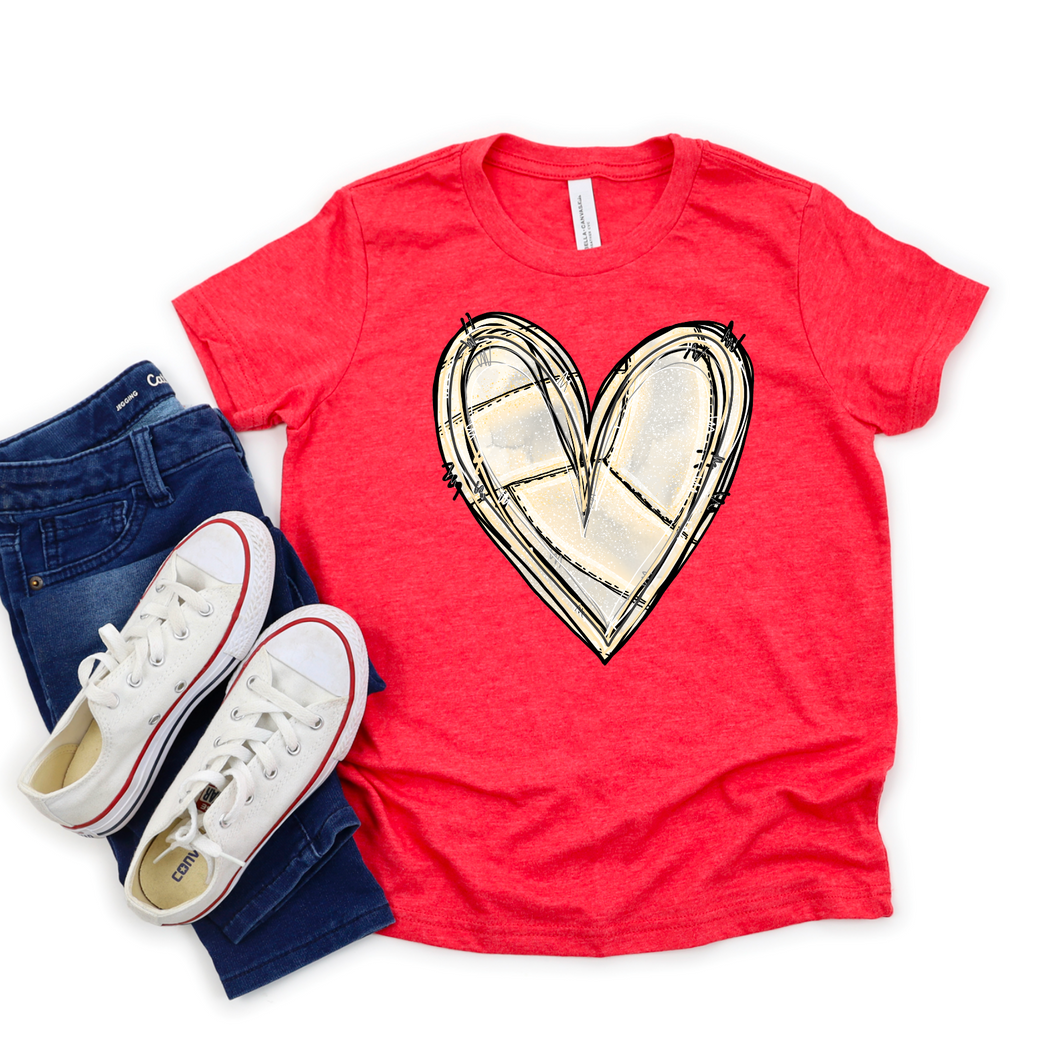 Volleyball Heart Tee