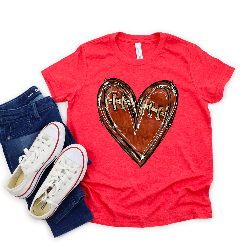 Football Heart Tee