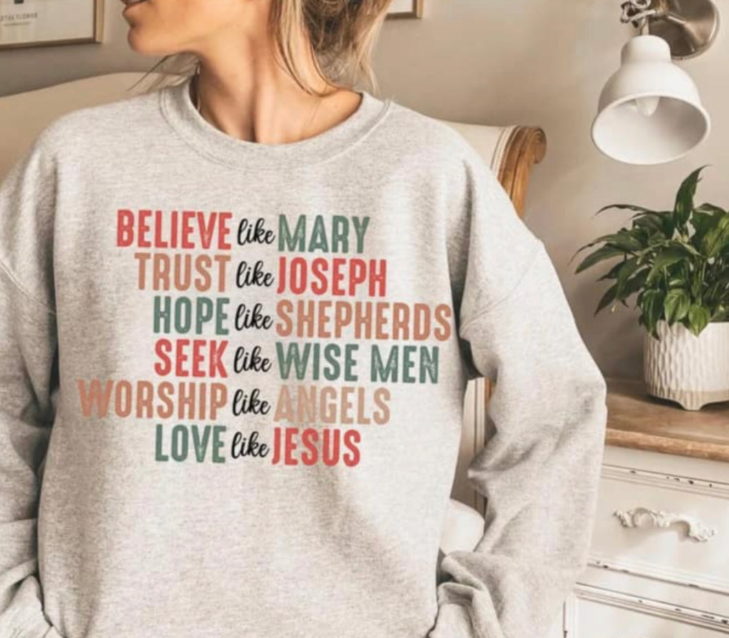 Believe Like Mary Sweatshirt
