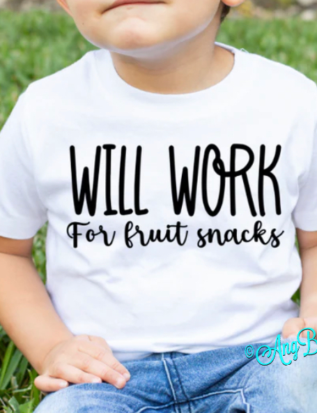Will work for fruit snacks