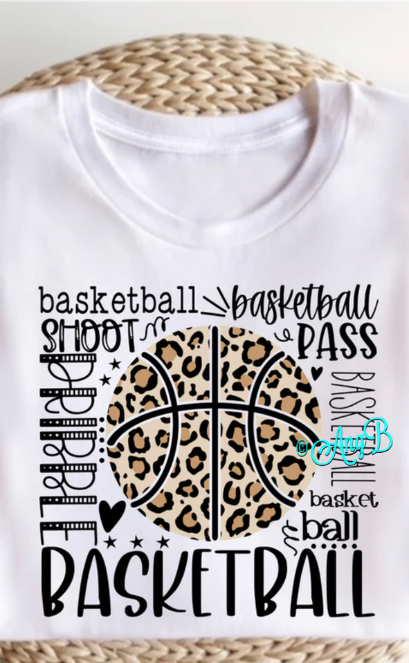 Basketball Leopard Tee