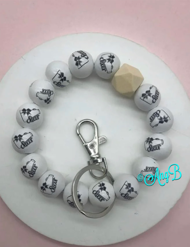 Cheer bracelet keychain